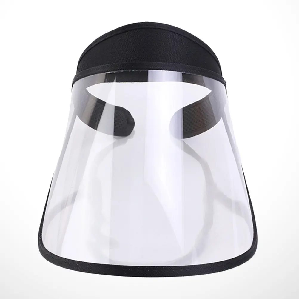 

Empty Plastic Hat Transparent Face Cover Outdoor Protective Cap Sun Protection Dustproof Breathable for Cycling Fishing Camping