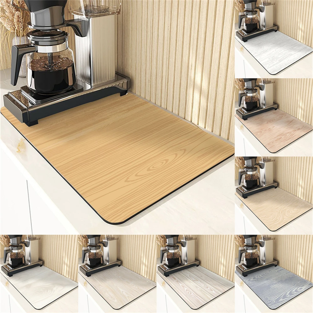 

Grain Style Absorbent Drying Mat For Kitchen Coaster Kitchens Kitchen Accessories Arbor Printing Dish Drying Mats Tables Pads