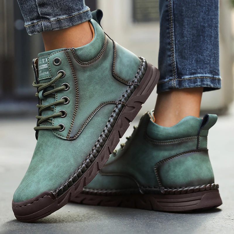 

Women's autumn short boots, leather casual men's autumn elegant designer luxury flat shoes fashion running shoes Designer shoes