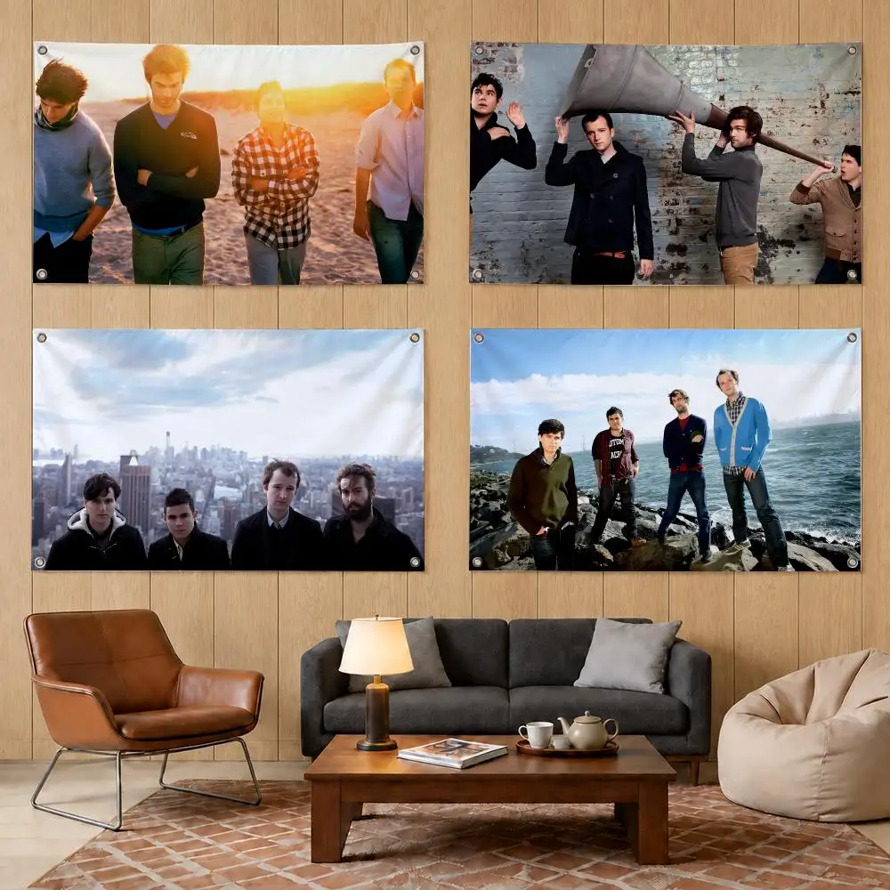 Vampire Weekend Indie Rock Band Flags Decorative Banners Suitable For Outdoor Camping Family Parties And Garden Walls Gift
