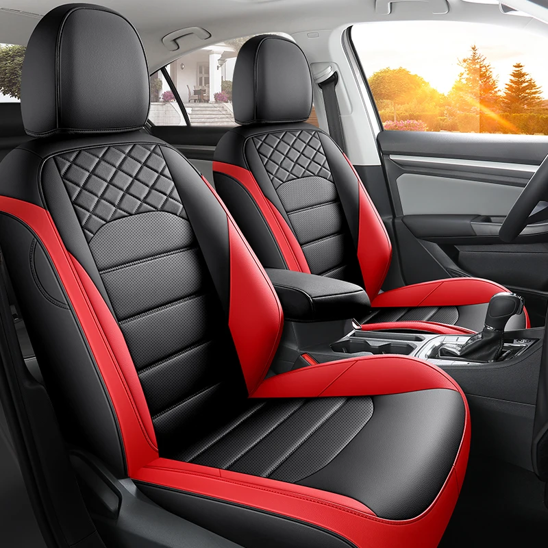 Car Seat Cover Leather Specific Customize for VW Volkswagen Bora 2019-2023 Full Covered with Front and Rear Full Complete Set