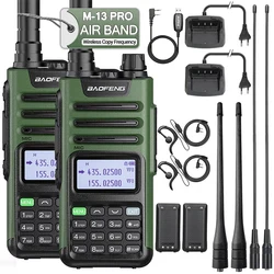 2PCS BaoFeng UV-13 PRO V2 Walkie Talkie dual band ad alta potenza Tipo C Caricatore 50 KM Ricetrasmettitore a lungo raggio Ham Radio bidirezionale