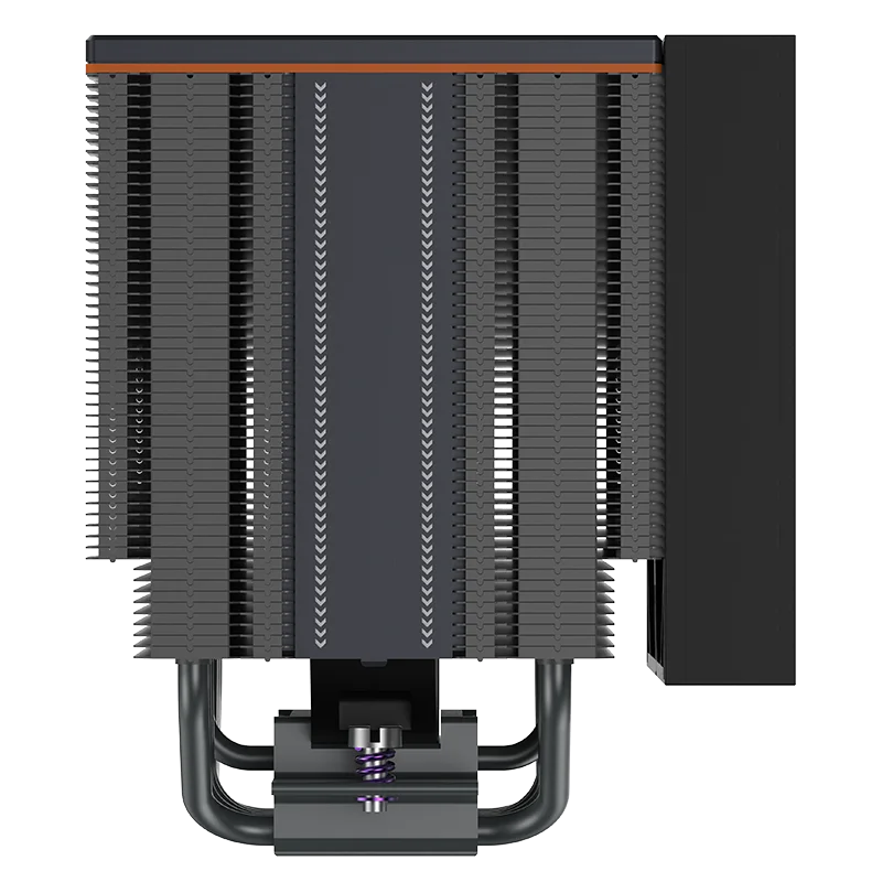 COOLLEO Caesar S1 Double Tower 6 Heat Pipes Air-Cooled Heatsink Fluid Bearing 28.5dBA Quiet Operation Copper Aluminum