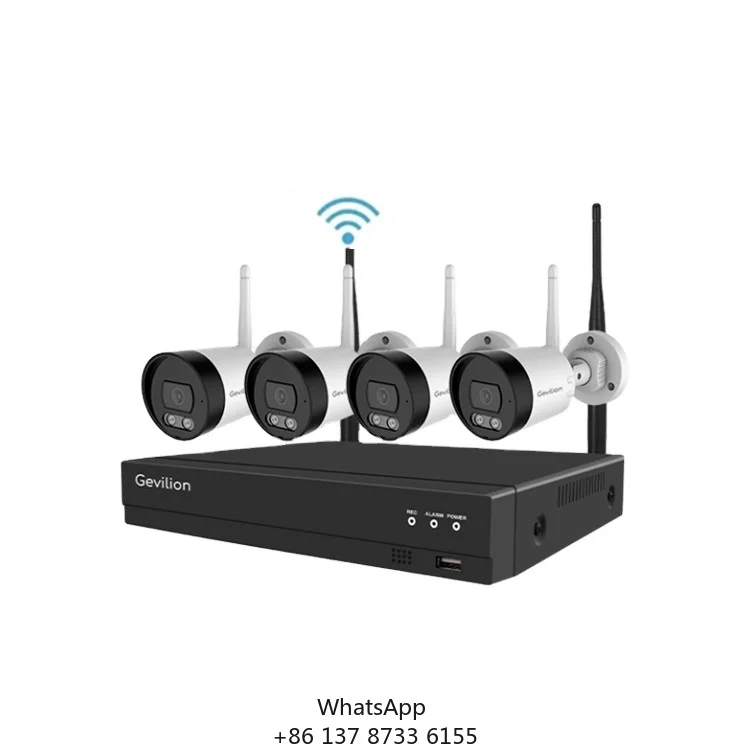 High Tech 3mp 2ch 4ch 8ch 4 Channel Hd Wifi 6 Security Indoor Camera System Home 4 Camera
