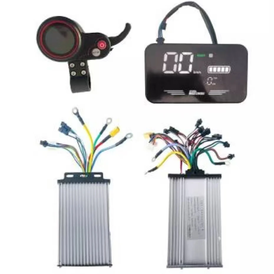 Scooter Body Parts FOC 60v 45A 50A Controller, Electric Bike Motorcycle Electric Scooter Controller Kit