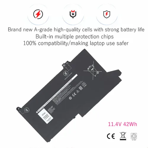 Imagen 2 del producto 0G74G Batería del ordenador portátil para DELL Latitude 5300 5310 7300 7400 Series Notebook OG74G 02PFPW 11.4V 42Wh