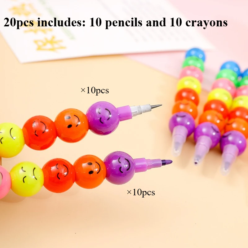 20 шт. цветные мелки — товары для творчества для школы и офиса — идеальные подарки на день рождения, Рождество, Хэллоуин, инструменты для творческого рисования