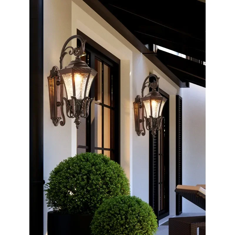 Outdoor wall lamp waterproof garden lamp European outdoor creative aisle villa entrance wall lamp balcony terrace exterior wall