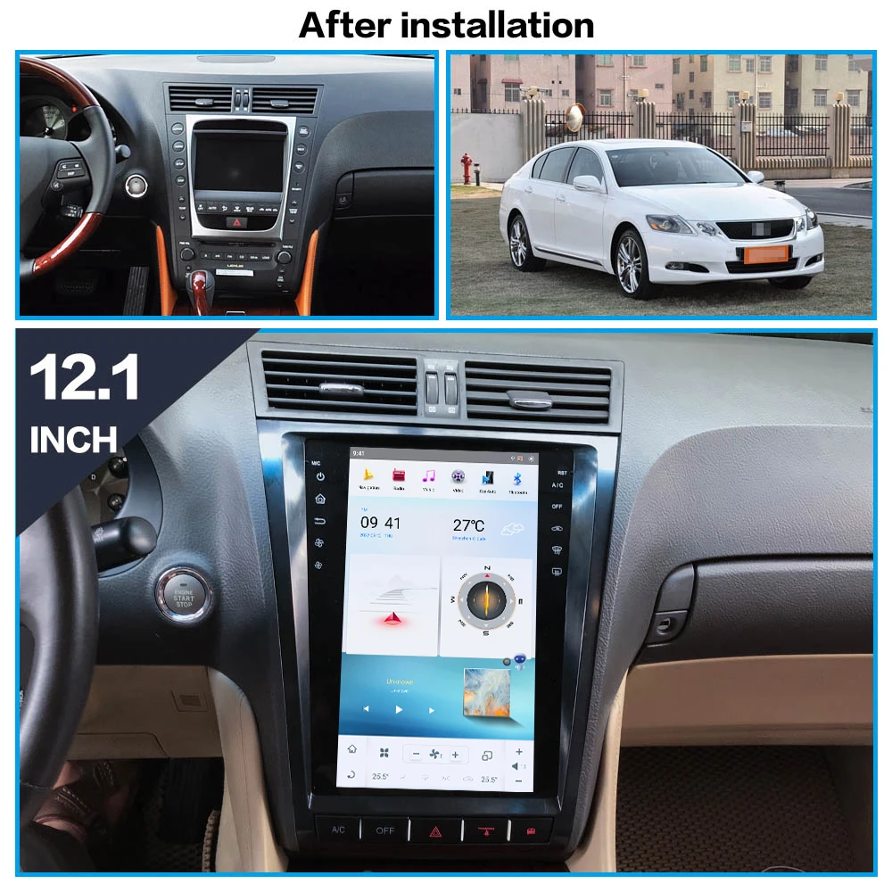 Qualcomm For Lexus GS GS300 GS460 GS350 2004~2011 Android Carplay Car Radio Automotive Multimedia Player GPS Navi Head Unit