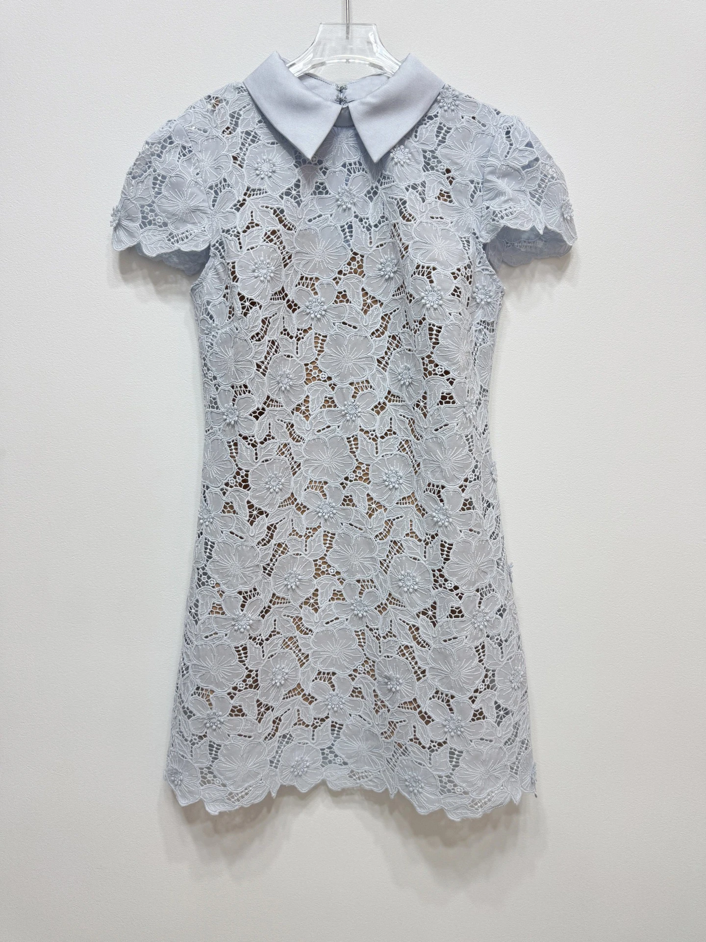 

Ранняя весна с лазерной цветочной вышивкой Slim Fit ort Sve Dr Light Blue HEIDD SP2026 Французский Sle Вискозное волокно Dr