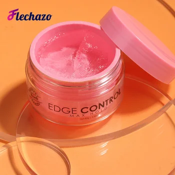 Baby Haar Rand Control mit Rand Pinsel Kit, Lange Anhaltende Halten Unten Kanten Control Gel, pfirsich Apple Gute Geruch Rand Control Kleber