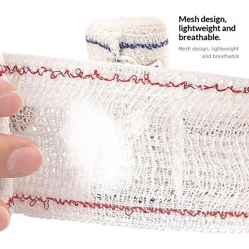 1 Rolle Premium-Elastikbandage mit Klettverschlüssen an beiden Enden, wiederverwendbare Bandagen für Taille, Beine, Ellenbogen und Knie. – Detail 4