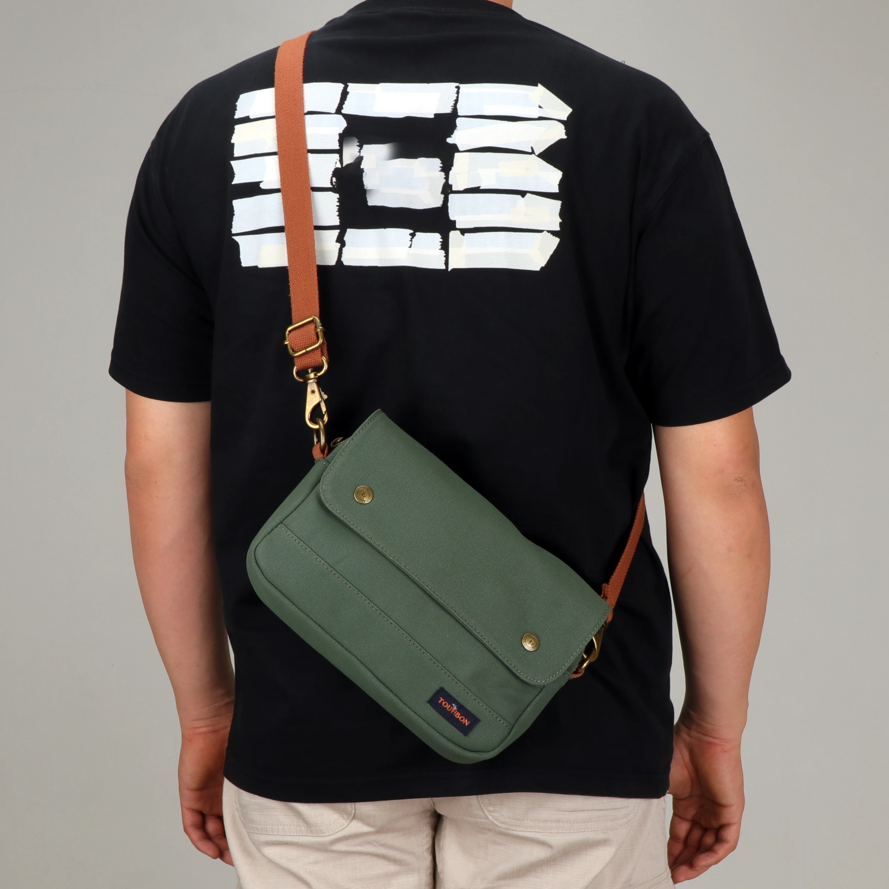 

Велосипедная сумка Tourbon Canvas на руль/раму/верхнюю трубу, подседельная сумка-органайзер, зеленая, для активного отдыха, аксессуары для велоспорта