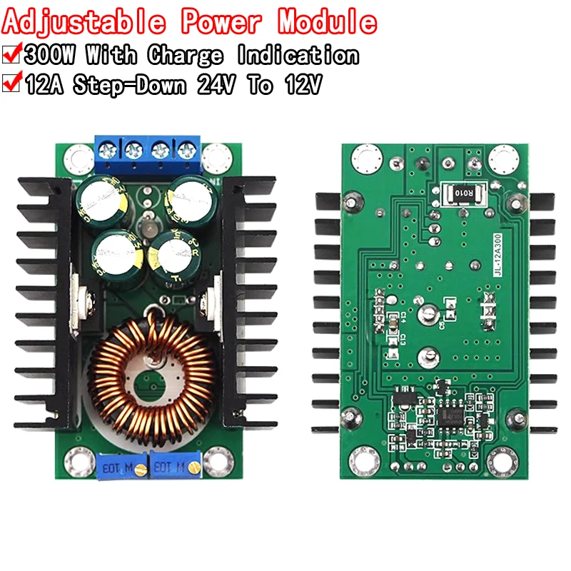 DC/CC Adjustable 0.2- 9A 300w Step Down Buck Converter 5-40V To 1.2-35V Power Supply Module LED Driver for Arduino 300w XL4016