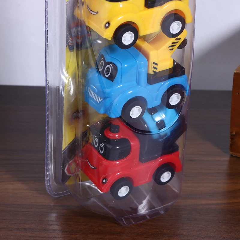 

4Pcs/set Mini Car Model Toy Simulation Construction Vehicle Cartoon Pull Back Car Toys Educational Gift For Children Boys Girls