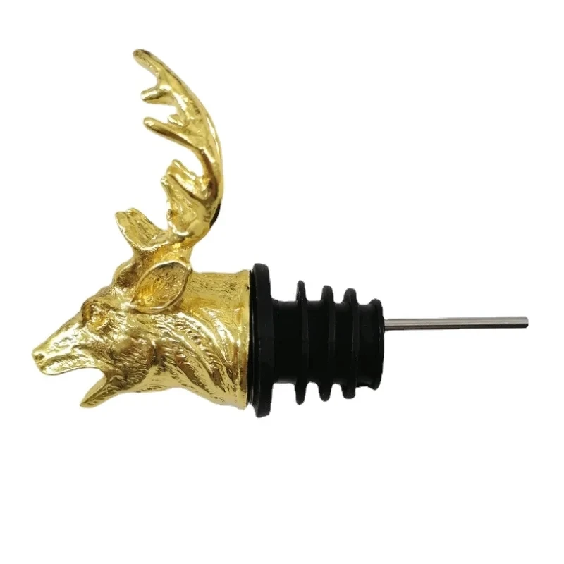 Multiple Styles Deer Dragon Head Wine Mouth Universal Bottle Pours Zinc Alloy Home Bar Tools Semi Handmade Decorative Gift