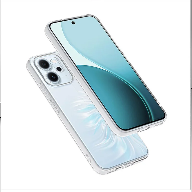 For OPPO Reno 14F 5G Case Slim Clear TPU Soft Silicone Protective Cover For OPPO Reno14 F 4G Transparent Case Reno14F Fundas