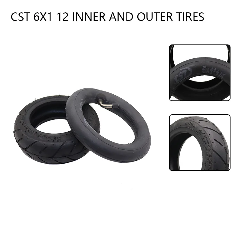 

CST 6X1 1/2 Inner Outer Tire 6 inch Inflation Wheel for Wheelchair Pneumatic Gas Electric Scooter Motorcycle