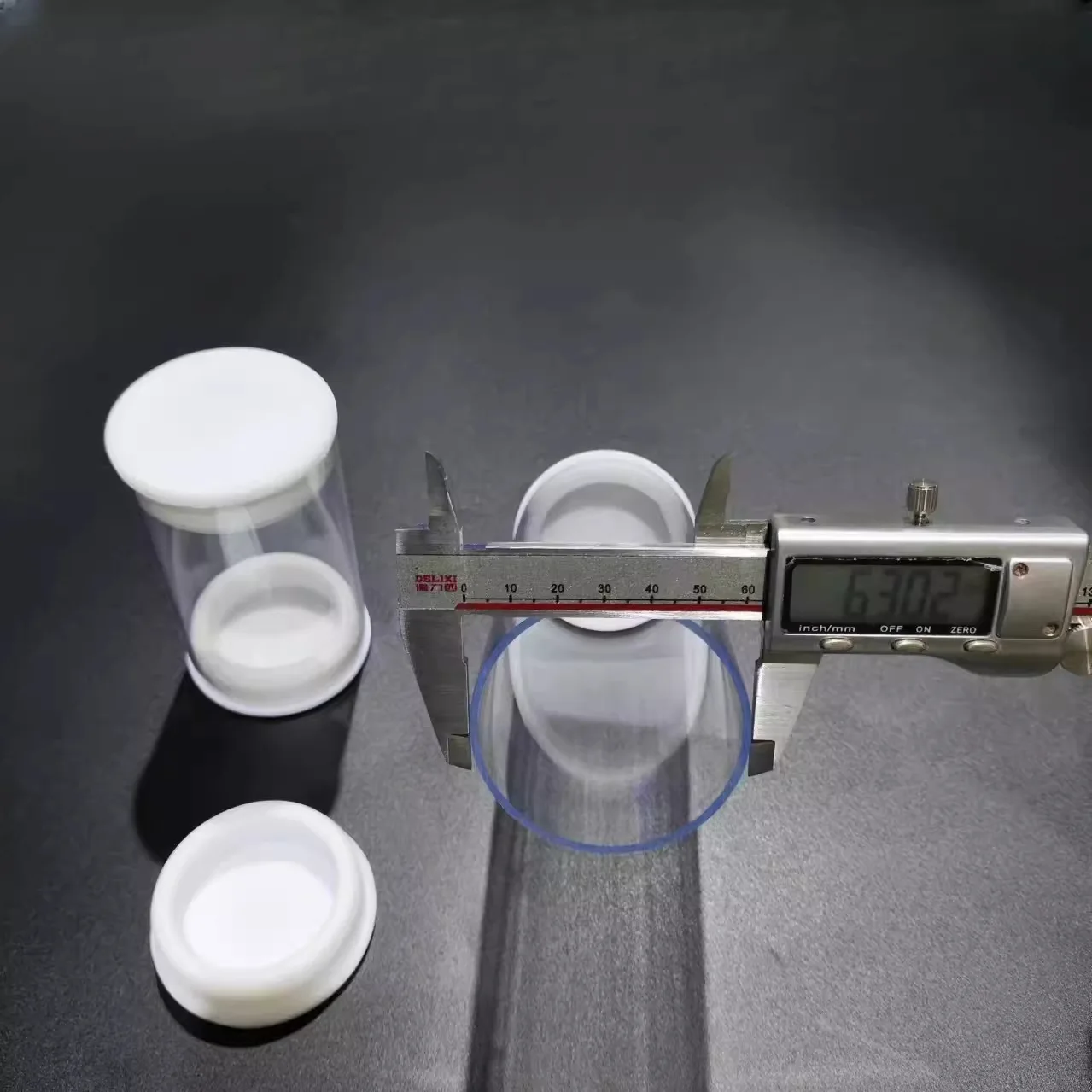 1 قطعة أنبوب الكمبيوتر واضح أنبوب صلب مستدير أنبوب التعبئة والتغليف أنبوب تخزين 39.37 بوصة مع أغطية 2 مللي متر سمك