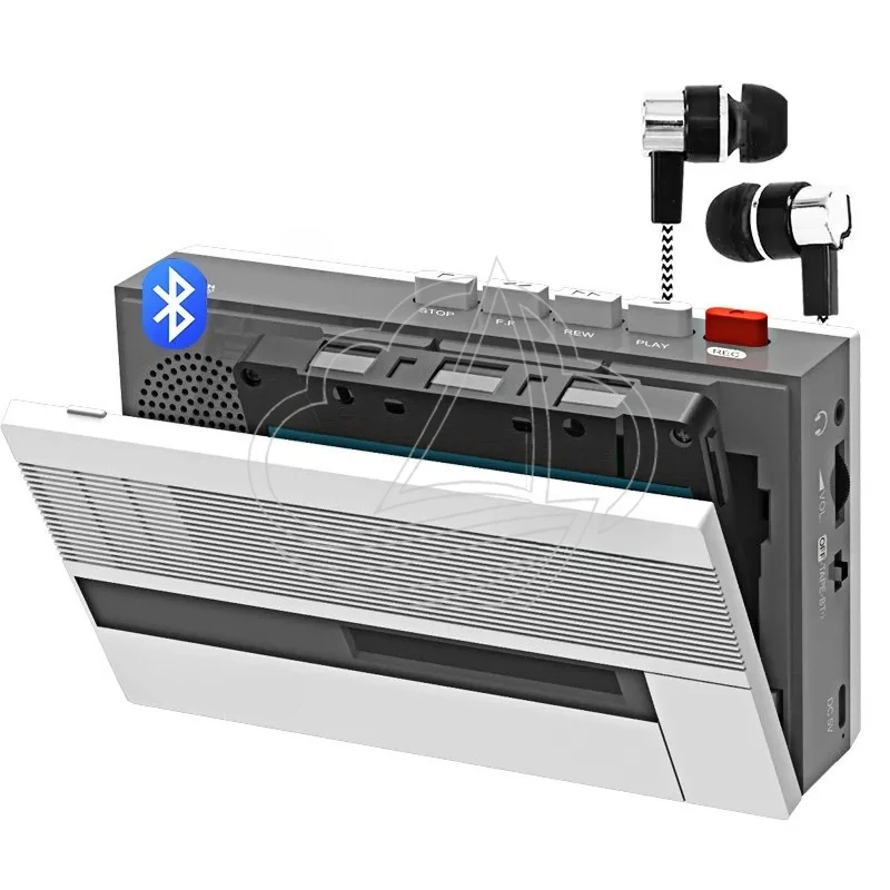 

Cassette Tape Player Stereo Recorder with Charger