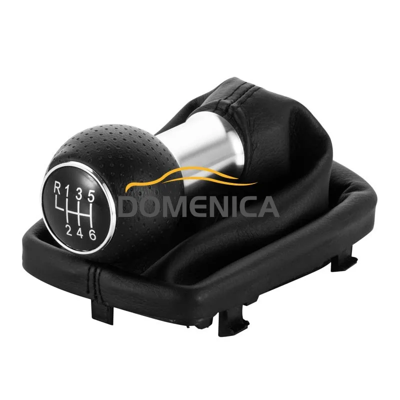 Pomello Leva Del Cambio Per Audi A3 8V 6 Marce Nero Pelle Con