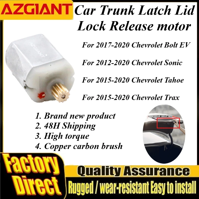Para Chevrolet Bolt EV/Sonic/Tahoe/Trax FC-280SC-20130 11T 12V Motor de pestillo de bloqueo de maletero de coche nuevos accesorios de repuesto para automóvil