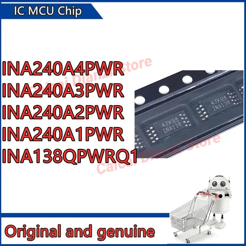 10ชิ้น INA138QPWRQ1 INA240A2 INA240A1 INA240A4PWR INA240A3 TSSOP-8 SMT I240A1 INA138ทำเครื่องหมาย SMD/SMT I240A3 I240A4เครื่องขยายเสียง I240A2