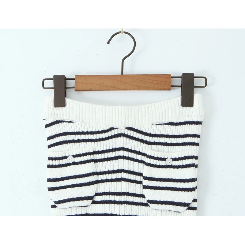 YENKYE ยุโรปและสไตล์อเมริกันลายถักเซ็กซี่สะโพกกางเกงผู้หญิงวินเทจสูงเอวพร้อมกระเป๋ากางเกงฤดูใบไม้ร่วง