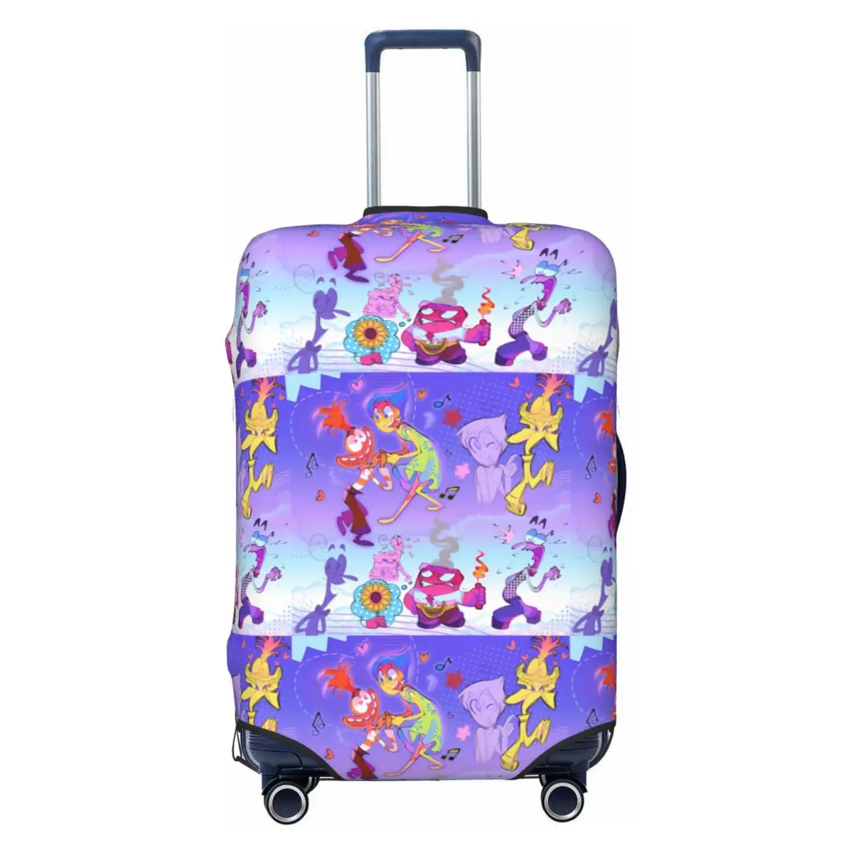 

Custom I-Insides Cartoon Out Luggage Cover Elastic Travel Suitcase Protective Covers Fits 18-32 Inch