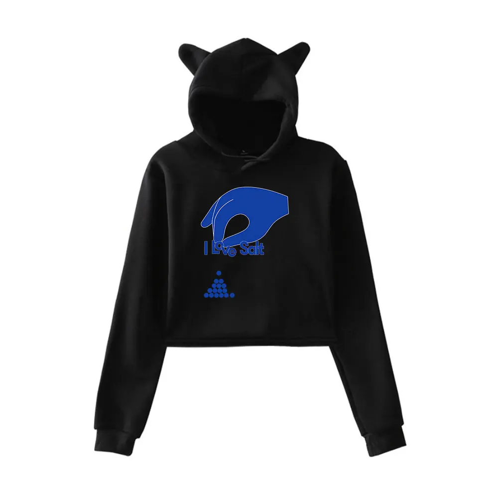 

Molly Baz I Love Salt Cooking Lover's Hoodie Vintage 90s Streetwear Hoodie Merch Hoodies Sweatshirts for Girls Cat Ear Crop
