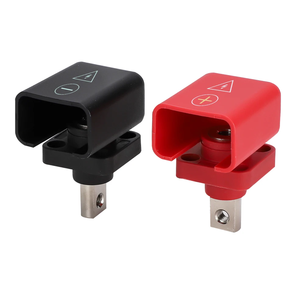 IP67 Rated Lithium Battery Terminals Red Black Pair Copper Construction 40C to 105C Operating Temperature Range
