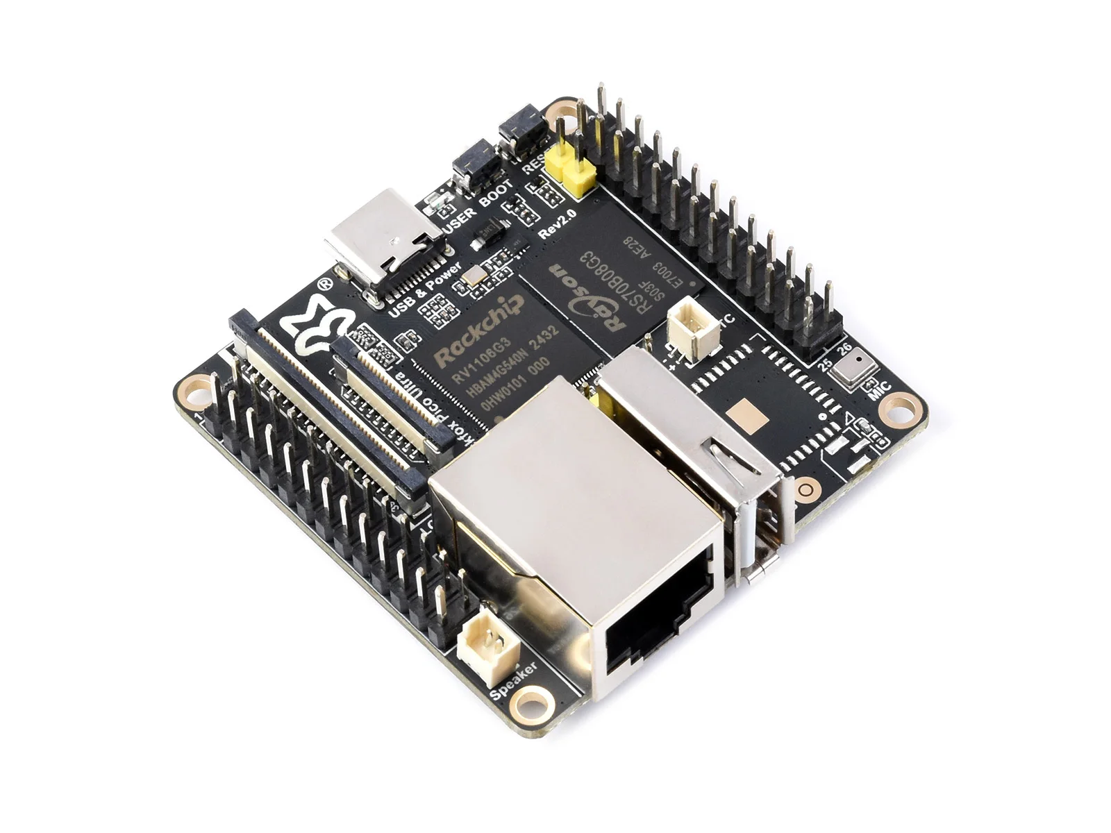 Luckfox Pico Ultra SBC: 1TOPS NPU، Wi-Fi 6، شاشة لمس IPS مقاس 4 بوصات، دعم PoE، لوحة Linux المدمجة