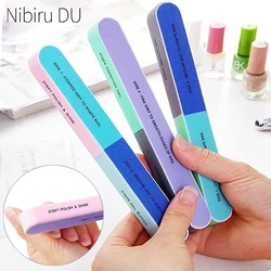 10/1pcs Nail File Seven Sided Polishing Tools Manicure Pedicure Professional Files Nail Art Sanding Buffer Block Nail Tools