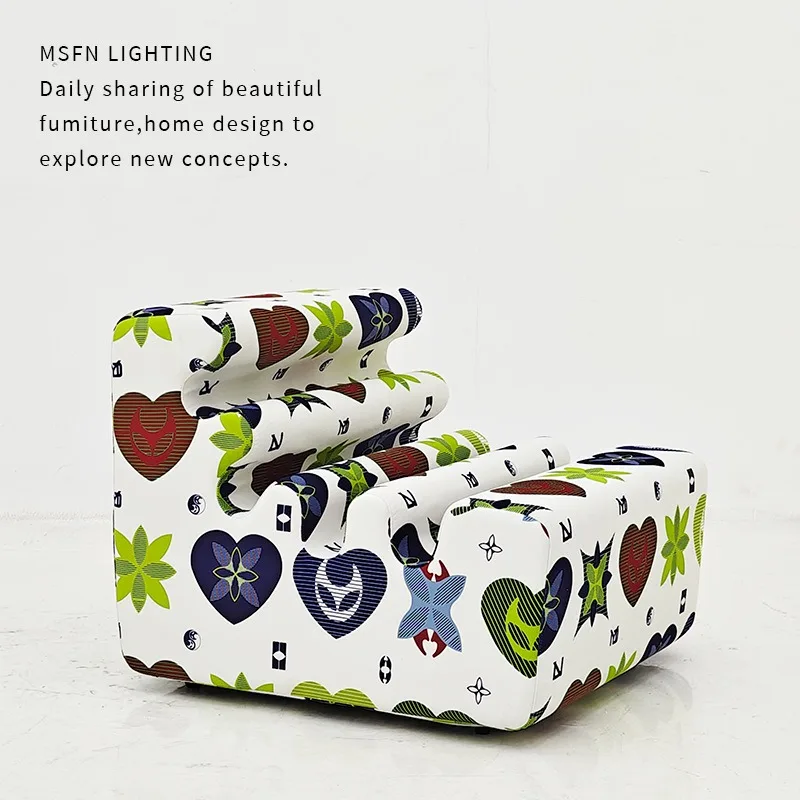 Fun Wave Chair Sofa Chair Modular Leisure Shaped Soft Bed Lazy