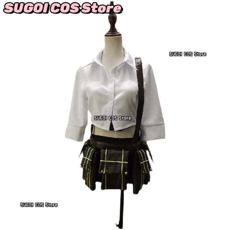 Game DMC 5 V Lady Mary Cosplay Costumes Shirt+Short Skirts Women's Dresses Anime Lady Outfits Wig Prop Role-playing Suits Dress