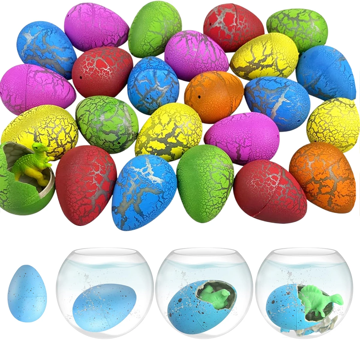 60 قطعة بيض الديناصور السحري لعبة تفقيس فتحة البيض الكراك العلوم أطقم عملية تربية الحيوان ألعاب تعليمية هدايا مضحكة TMZ