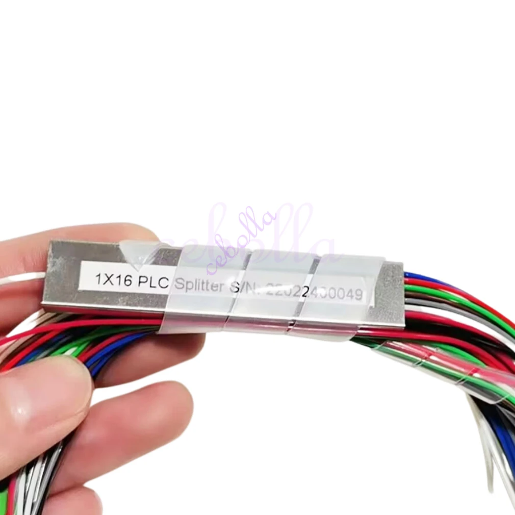 1x16 plc 0.9mm 1m sc/apc divisor de fibra óptica sm modo único g657a1 pvc ftth divisor de fibra óptica