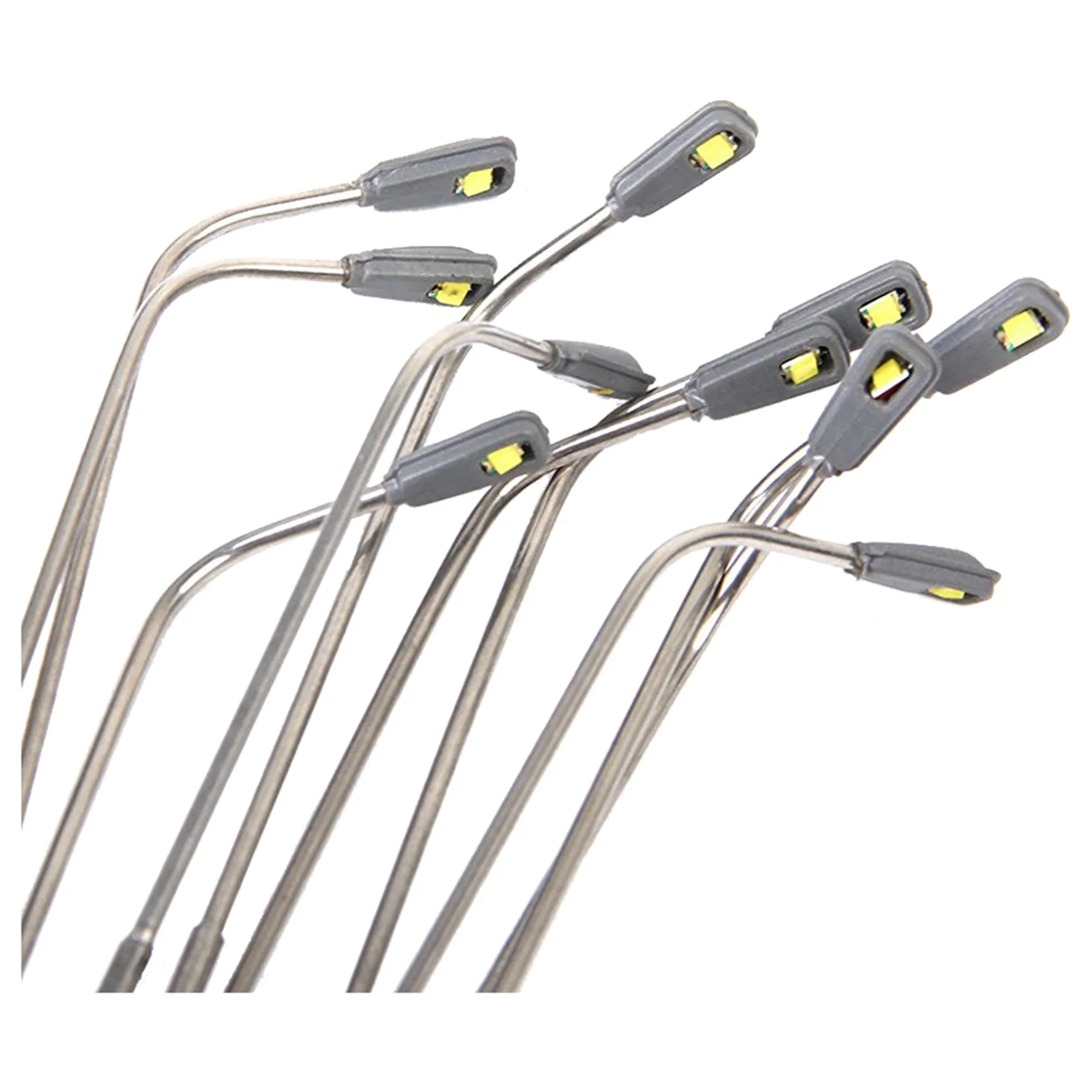 AT13 100 Pcs Model LED Street Lamp Lighting Single Head Train Layout Landscape 1: 100