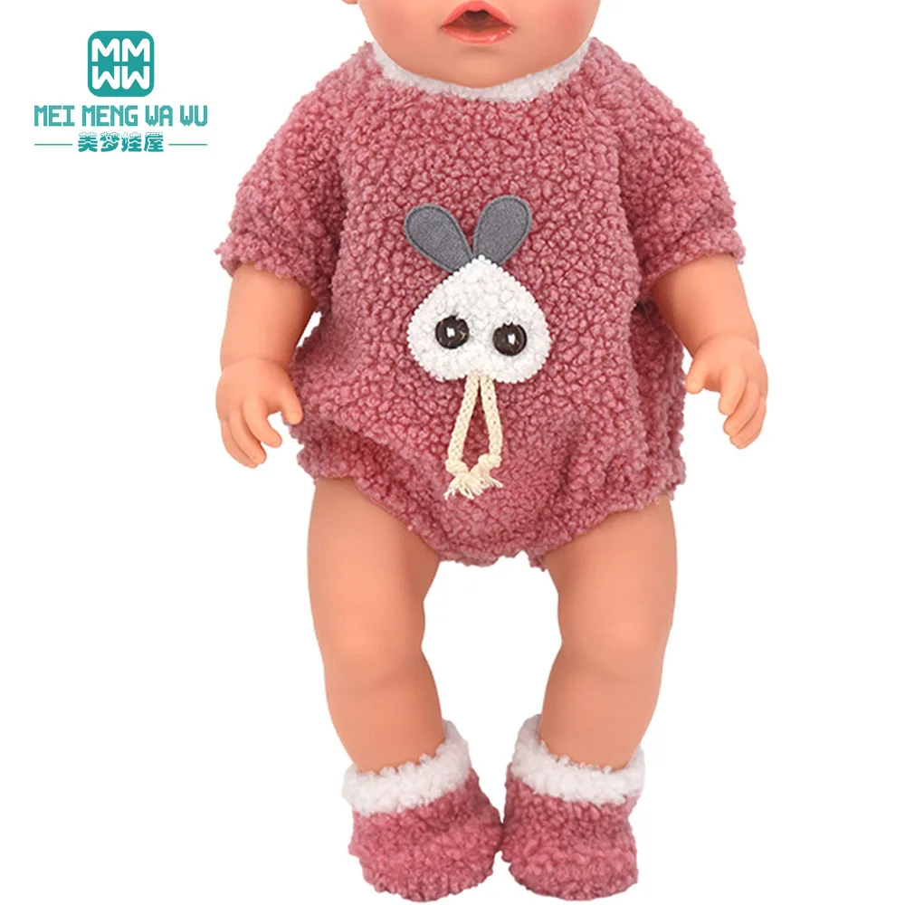 Puppe Kleidung Fit 45cm Spielzeug Amerikanische Puppe Mode Cartoon Gaze Kleid Hemd Hosen Schuhe Mädchen Geschenke – Detail 26