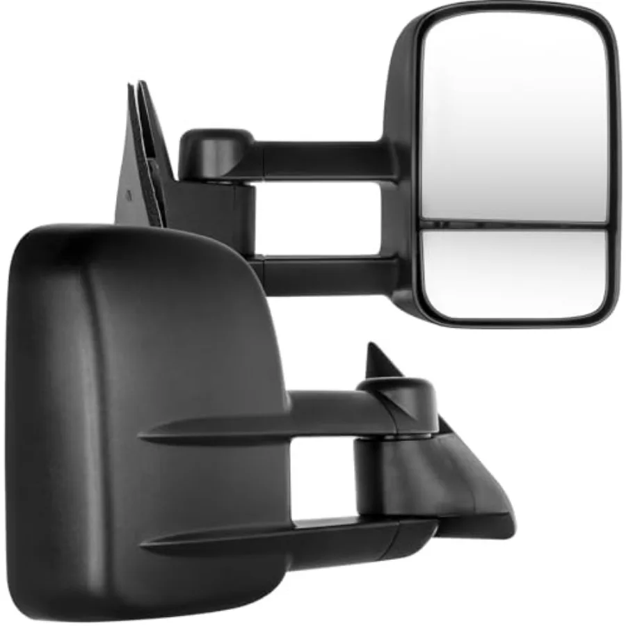 

Towing Mirrors Fit for 1988-2000 Chevy/GMC C3500 1992-1999 Suburban 1992-2000 Tahoe Yukon Manual Black