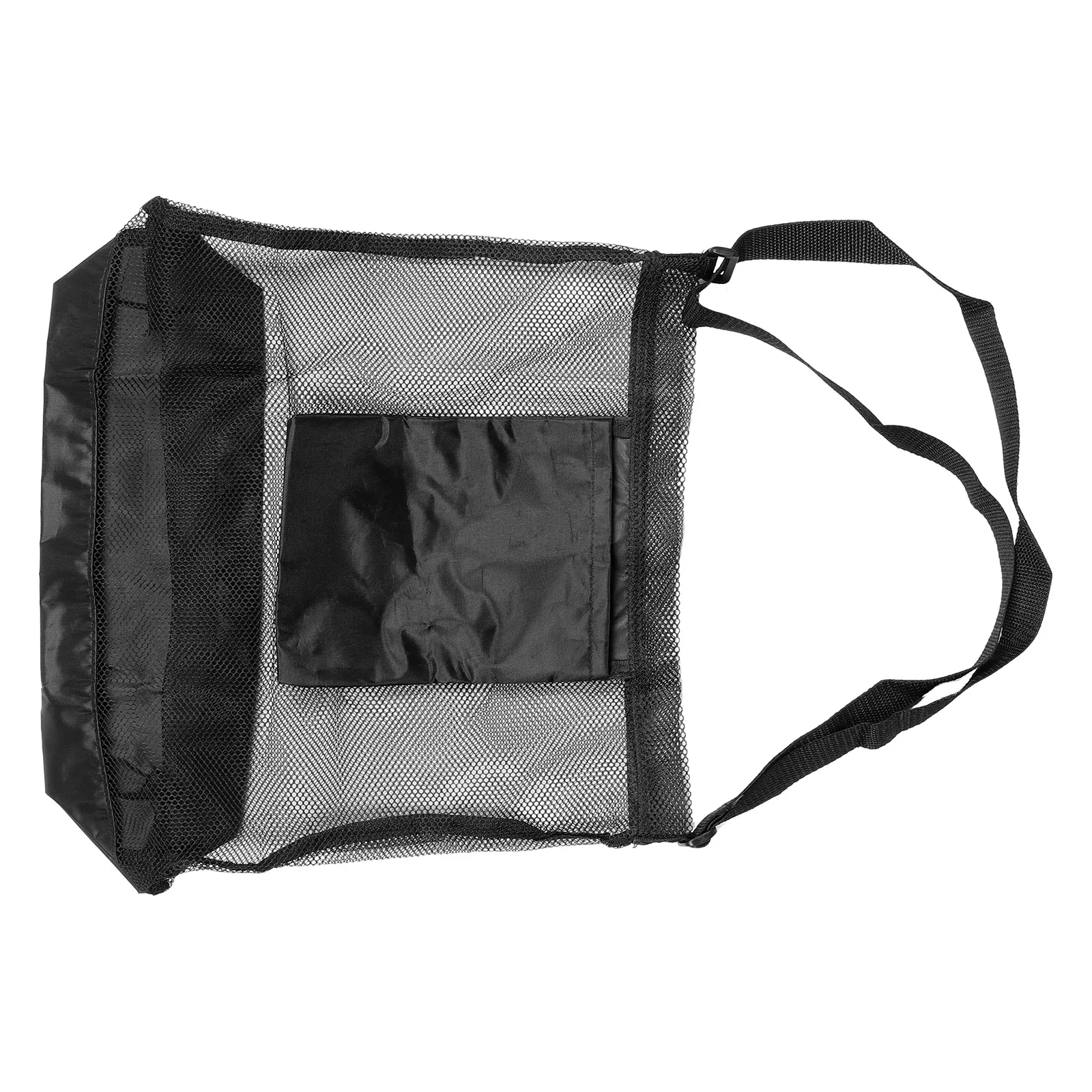 

Picking Bag Large Capacity Crossbody Foldable Mesh Black Outdoor Fruit Mushroom Garden Accessories Reusable Net Shoulder