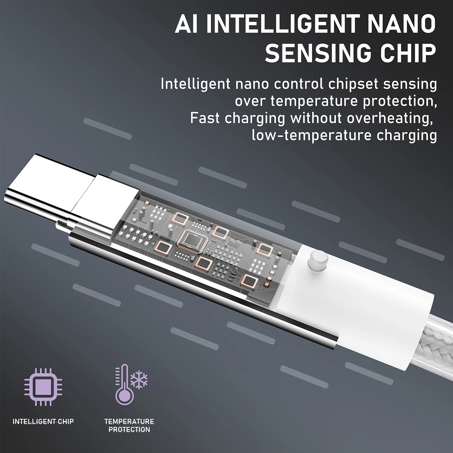 توتي جديد C-C240W اللون التنفس مصباح كابل بيانات كابل سيليكون ضباب شفاف المحيط النقي العطور ، لكابل شاحن USB C سريع