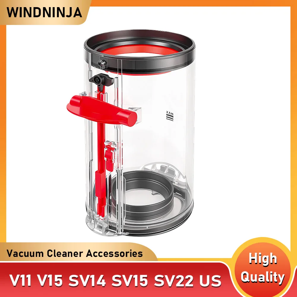 Großer Staubbehälter für Dyson V11 V15 SV14 SV15 SV22 US Staubsauger Kanister Staubeimer Zubehör Ersatzteil
