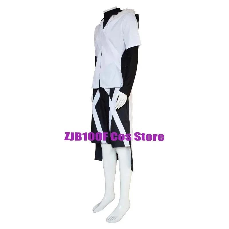 

ss13Cross Cosplay Anime Sans Costume Uniform Top Cloak Suit Halloween Party Carnival Outfits for Men