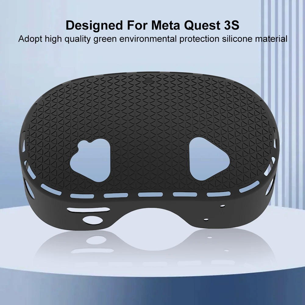 

Silicone Cover Anti-Scratch Protective Case Silicone Front Protective Cover Skin Sleeve for Meta Quest 3S VR Glasses Headset