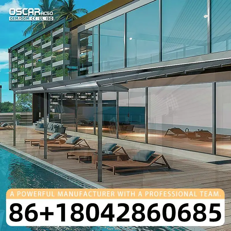 

Motorized Retractable Outdoor Folding Roof for Terrace Patio Backyard Custom Alloy Pergola and Canopy Ideal for US UK Markets Re