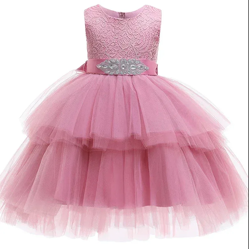 DY20Prinzessin Mädchen Blumen Partykleid Baby Kinder elegante Hochzeit Tutu Ballkleid Kleider Weihnachten Vestidos Kostüm Kinder Gerinnsel
