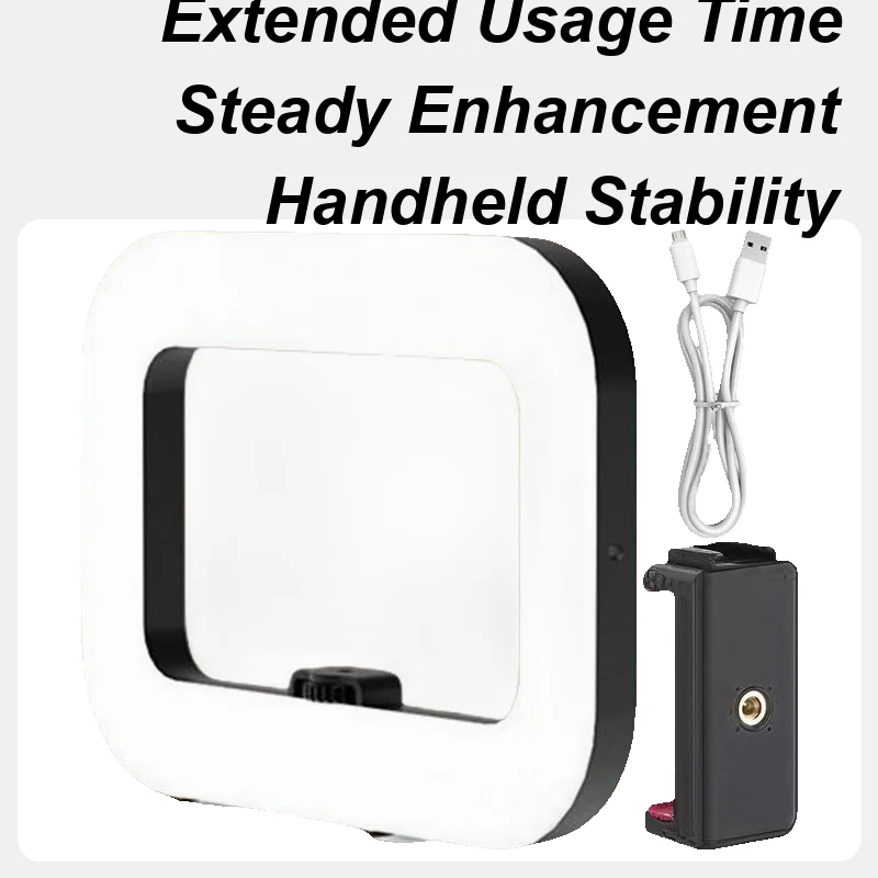 

Phone Ring Light Handheld Stabilizer Camera Fill Lamp Portable High Brightness LED Ring Selfie Light For Live Streaming Product