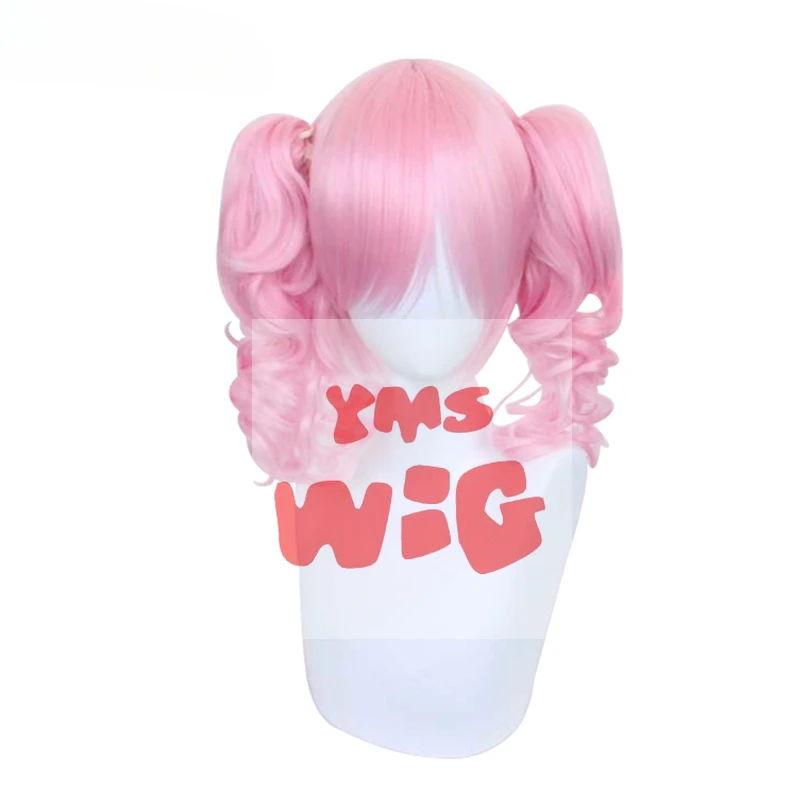 

YMS Wig Synthetic Hair 9 Colors 35cm Pink Ponytail Wig Women Blonde Medium Long Curly Black Cosplay Purple Wigs Heat Resistant
