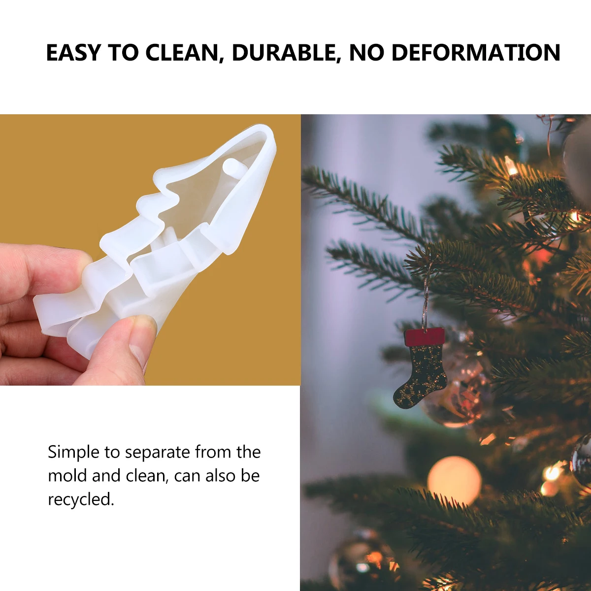 

3 шт., силиконовая кристаллическая эпоксидная форма, рождественская форма для подвески из смолы «сделай сам», креативная форма для ювелирных изделий в виде лося, рождественские формы, силиконовые формы